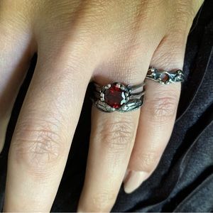 Bloodmilk Belonging to the Underworld Prt 2 Garnet .925 Ring